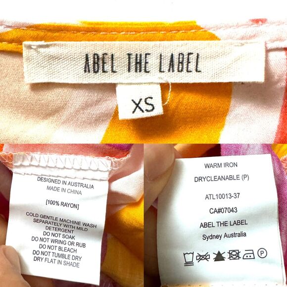 Anthropologie Abel the label ATL Swish Maxi High Low Dress Flutter Slv - Picture 2 of 13